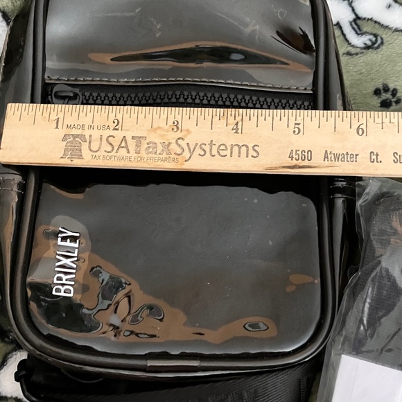 Brixton Glossy Transparent Black Belt/Crossbody Bag - Picture 8 of 8